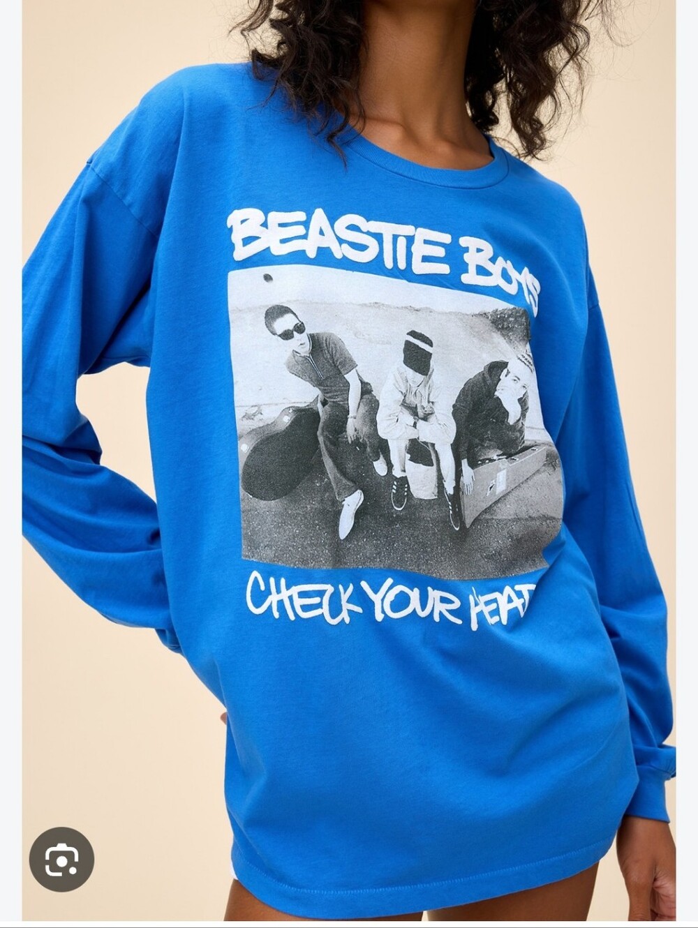 Nwot Daydreamer Free People Sz Med Beastie Boys Long Sleeve Top